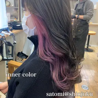 カラー 淡色ふんわりhair 新宿satomiのヘアスタイル