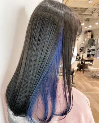 セミロング カラー 🌙HIZUKI🌙 ハイトーン 艶髪のヘアスタイル