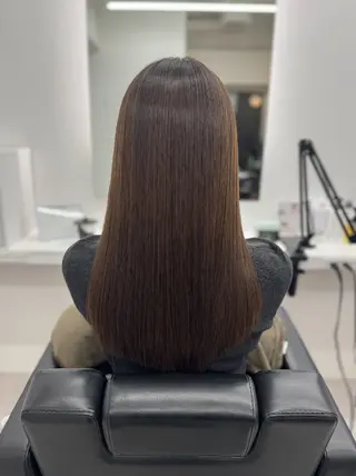 ロング カラー 中田 汐音のヘアスタイル