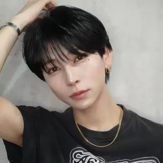 メンズ ふーか/韓国メンズ /毛流れパーマのヘアスタイル