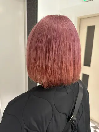 ミディアム カラー ヘアアレンジ オリーブ透明感カラー 表参道/MIKUのヘアスタイル