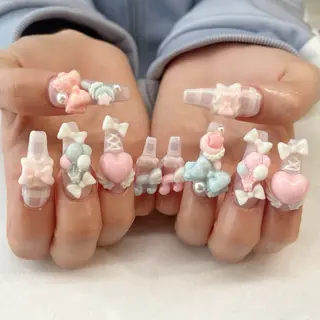 ネイル 💎🐰 saki. m 🐰💎のネイルデザイン