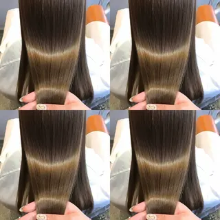ロング カラー 艶髪×透明感カラー ののかのヘアスタイル
