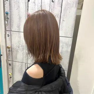 セミロング カラー 野崎 勝嗣のヘアスタイル