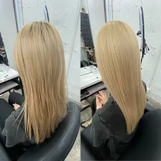セミロング 艶ハイトーン特化 tatsuのヘアスタイル