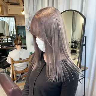 ミディアム カラー 透明感🎀艶髪 💞まいか🎶のヘアスタイル