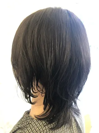 ミディアム 東中野🥇美容室 FLOW東中野店のヘアスタイル