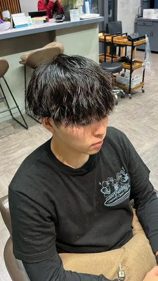 メンズ メンズカット パーマ飯野友喜のヘアスタイル