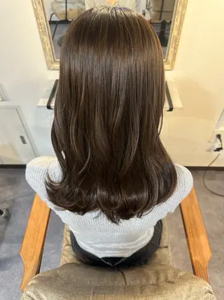 カラー Sherry/R 三川町　木村祐里奈のヘアスタイル