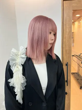 ミディアム いざわりお /梅田/ブリーチのヘアスタイル