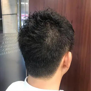 ショート プレミアムバーバー 表参道のヘアスタイル