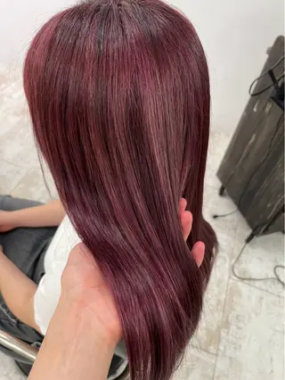 ロング カラー せきや こころのヘアスタイル