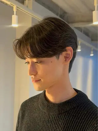 ショート パーマ メンズ ニュアンスパーマ/ 韓国ヘア/natsuのヘアスタイル