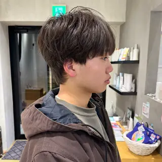 メンズ メンズパーマ/フェ ザーパーマ/古川晴輝のヘアスタイル