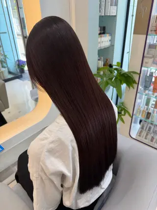 セミロング パーマ 堀井 凌平のヘアスタイル