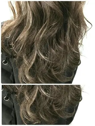 セミロング カラー 白井 秀太郎のヘアスタイル