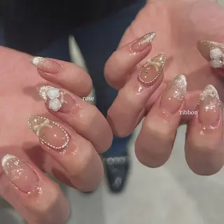 ネイル honoka ガーリーネイル໒꒱のネイルデザイン