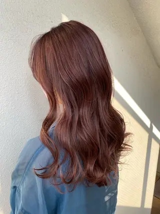 セミロング カラー ブリーチ koheiのヘアスタイル
