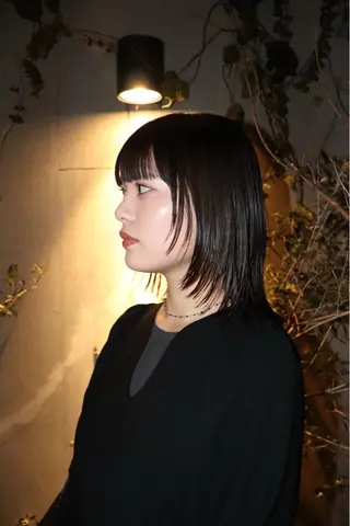 ミディアム パーマ 似合わせカット /パーマ岡本淳平のヘアスタイル