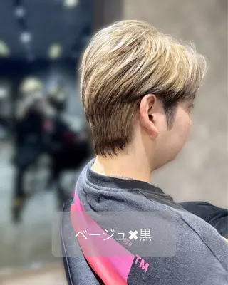 ショート PLUSISM(プラスイズム)所属・🍁ダブルカラー 🍁凌平のヘアスタイル