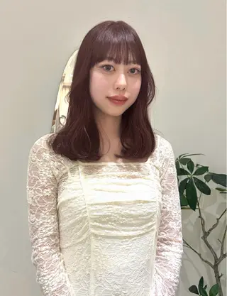 セミロング nakahara madokaのヘアスタイル