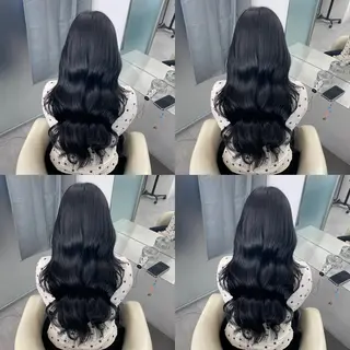 セミロング カラー 江坂トレンド韓国風 髪質改善shinoのヘアスタイル