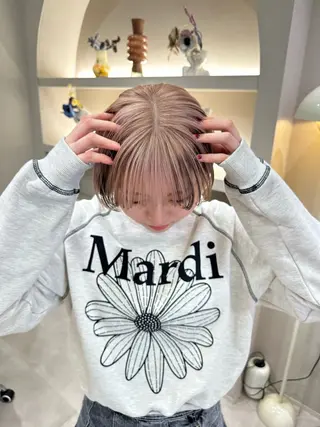 ショート カラー 色素薄めカラー o___mioのヘアスタイル