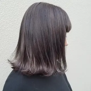 カラー 🙃 透明感カラー/ボブのヘアスタイル