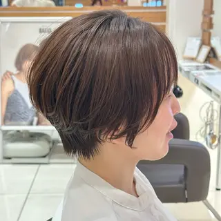 ショート 暖色🎀ゆるふわ☁️ MOERI 🍒のヘアスタイル