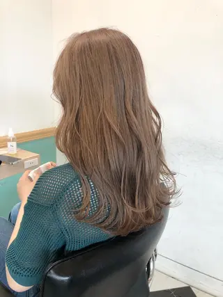 セミロング カラー ☕️ベージュカラー 内藤光哉☕️のヘアスタイル