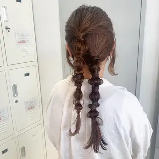 ロング FERIA 池田 比嘉あゆ美のヘアスタイル