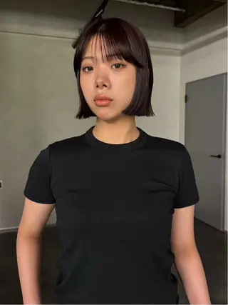 ショート カラー もりしま あやかのヘアスタイル