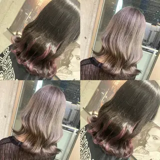 ミディアム カラー 平原 ミレイのヘアスタイル