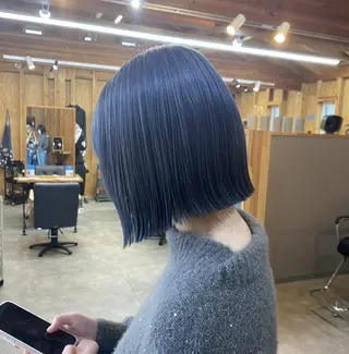 ショート 透けるミルクティー ☕赤味ゼロ★はる吉のヘアスタイル