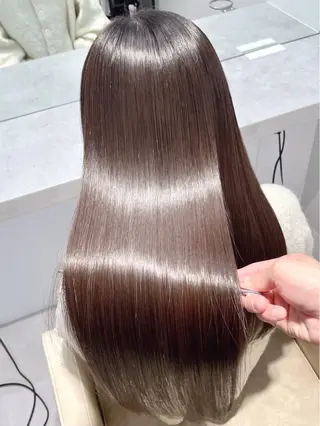 ロング 美髪改善ストレート/ 植村友哉のヘアスタイル