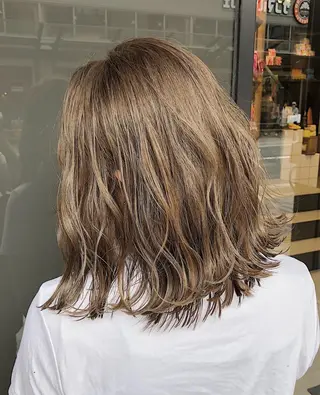 ミディアム カラー ノンダメージ髪質改善 カラー💎/KURAのヘアスタイル