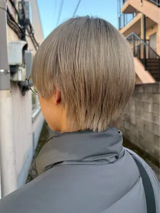 ショート カラー ハイトーン/韓国風/ 艶髪/吉祥寺のヘアスタイル