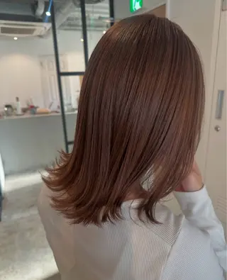 セミロング カラー 中目黒🌼 🌼ハナのヘアスタイル