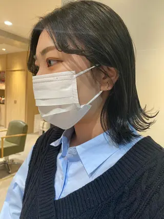 ミディアム カラー RISAKO レイヤーカット🎀のヘアスタイル