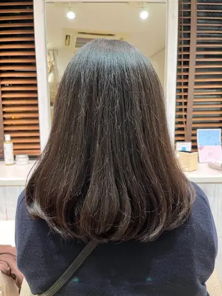 セミロング カラー 美容室stadium 横田ジュンコのヘアスタイル