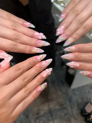 ネイル Sora nail 長さ出し専門店のネイルデザイン