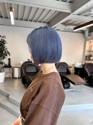 ショート カラー ハイトーン×似合わせ 🌱中川慎之介のヘアスタイル