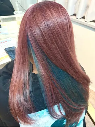 ロング カラー 内山 あすかのヘアスタイル