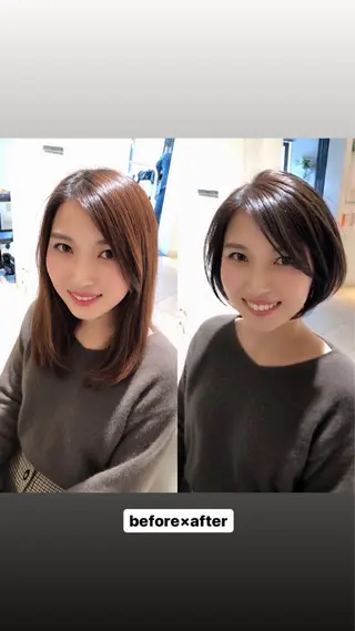 ショート くせ毛×ショート 上岡勇祐のヘアスタイル