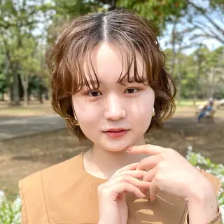 ショート カラー 髪質改善 /市村 優音のヘアスタイル