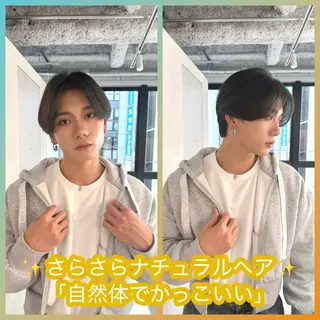 ショート メンズ 新島 涼のヘアスタイル