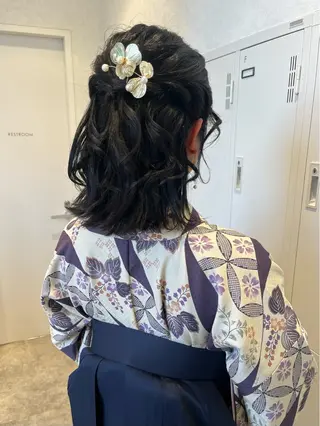 艶カラー/暗髪/韓国 /着付け/ムカワのヘアスタイル