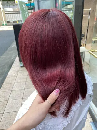 ミディアム 🤍ムラ修正ブリーチ 🤍原宿/YUUのヘアスタイル