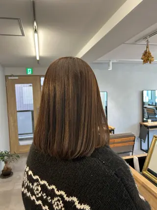 ミディアム カラー 暖色･似合わせカラー (廣石沙英🎀)のヘアスタイル