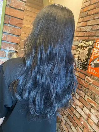 ロング カラー 高塩翔大 髪質改善のヘアスタイル